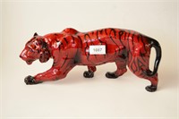 Royal Doulton flambe model of a stalking tiger,