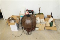 Assorted hardware and garage items