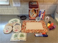 Cutting Board, Coasters, Clips, Markers & More