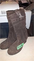 PAJAR  LADIES BROWN SUEDE BOOTS 13" SIZE UNKNOWN