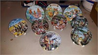 COLLECTION OF 9 MINIATURE PLATES