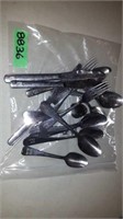 BAG OF CP RAIL STAINLESS STEEL CUTLERY