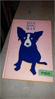 IILLUSTRATED BOOK BLUE DOG MAN BY GEORGE RODRIGUE