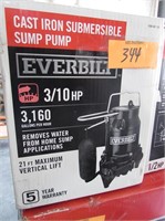 Everbilt Cast Iron Submersible Sump Pump
