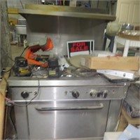 36" COMEERICAL SS GAS STOVE