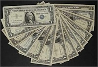 (25)  Series 1957  $1 Silver Certificates  G - VG