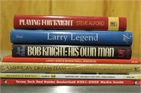 GROUP OF (7) BOOKS: PLAYING FOR KNIGHT, LARRY