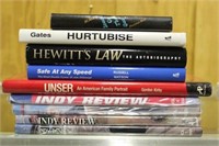 GROUP OF (9) BOOKS: HURTUBISE, INDY REVIEW VOL