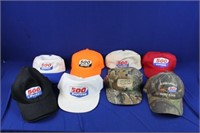 GROUP OF EIGHT MISC "500 EXPRESS" HATS