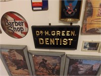 Vintage Dentist Advertising Trade Sign-Very Early