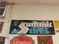 Vintage Metal Summit Tires Sign