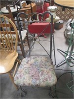 Metal Floral Chair
