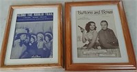 2 Framed  movie posters