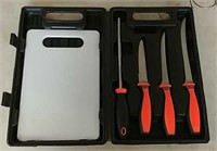 Knife set and cutting board