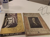 Vintage Music Books-Bach and German