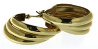 14kt Gold XX-Large 28 mm Hoop Earrings