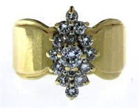 14kt Gold Fancy Marquise 3/4 ct Diamond Ring