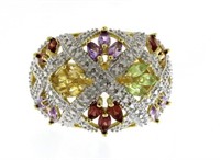 Genuine 2.00 ct Gemstone & Diamond Ring