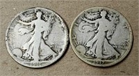 1917 & 1918 Standing Liberty Half Dollars