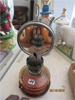 Oil Lamp with Mirror Reflector