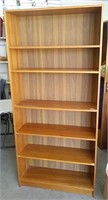 Tall Teak Wood Book Shelf