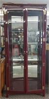 Lighted Wood & Glass Display Hutch/Cabinet #2
