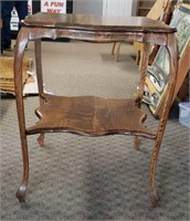 Antique Tiger Solid Oak Parlor Table