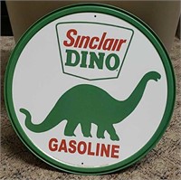 Sinclair Dino Metal Sign