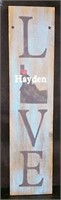 Wooden Hayden Love Sign