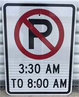 No Parking Reflective Metal Street Sign