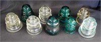 (9) Nice Vintage Glass Insulators
