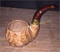 Ceramic pipe tobacco decor piece