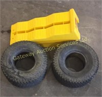 Two Armstrong mil-trac tires size 15 x 6