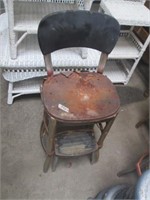Vintage Cosco Counter Chair Step Stool