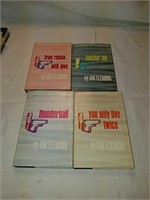 4 hardback books with dust jackets Ian Fleming