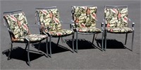 Set of 4 Nice Strapped Lawn Chairs w Cushions