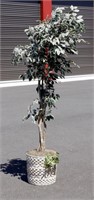 7' Tall Philodendron Artificial Tree Real Wood