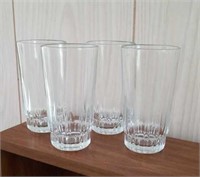Set of 4 Arcoroc France crystal glasses