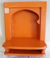 Wooden Telephone Shelf
