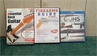 Firearms and guitars DVDs