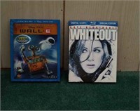 Wall E and whiteout DVDs