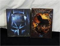 The dark knight trilogy and batman begins DVDS