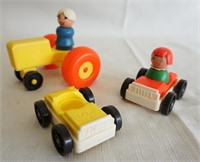 Lot of "Little People" and Vehicles