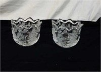 Mikasa crystal votive holders made in Germany