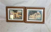 Cute little pair of Spanish arciture prints in