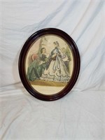 Nice La Mode framed french print Approx size is