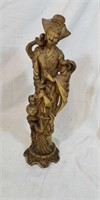 Lovely oriental statue approx 15 inches tall