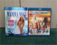 Mamma Mia and Into the Blue dvds