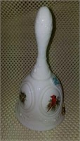 Fenton Ceramic Bell; painted by T Budine 7" tall