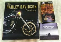 Harley-Davidson book, VCR tape, Dvd